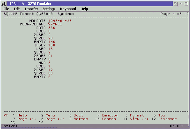DBspaces Detail
